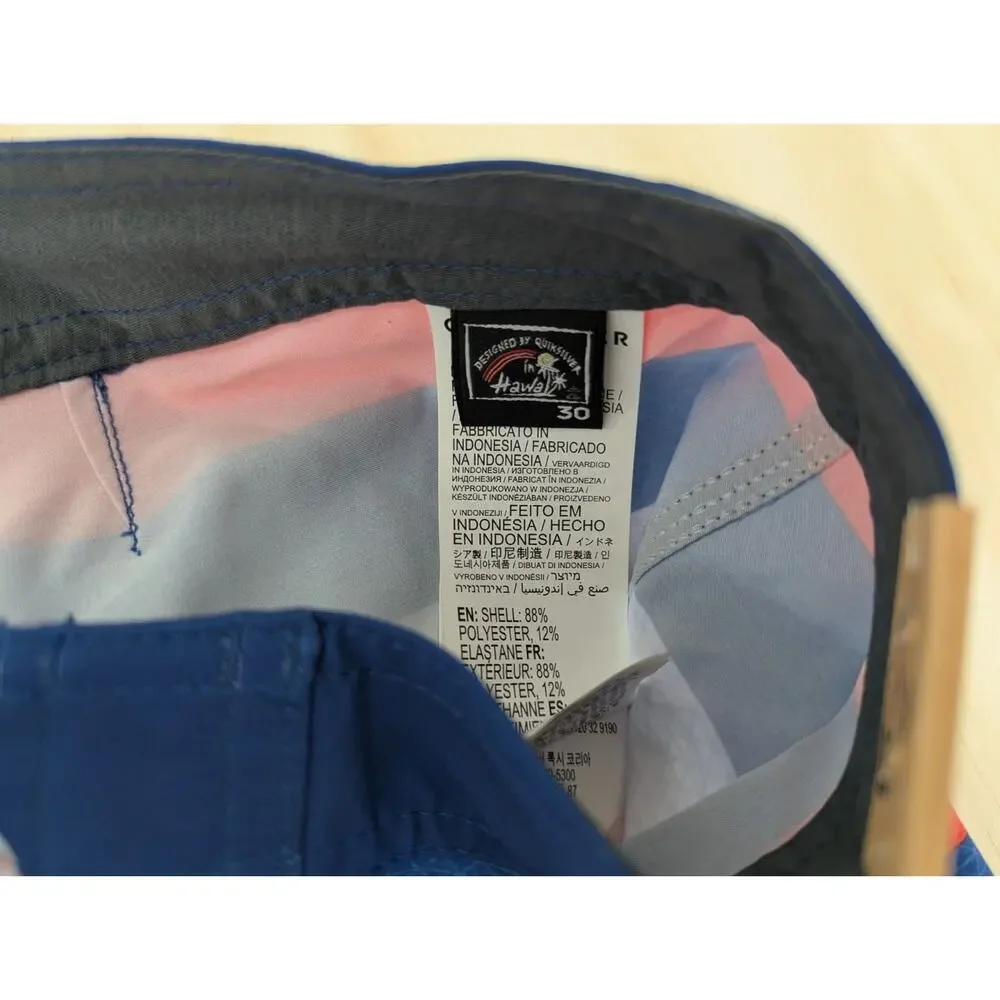 Quiksilver Boys Youth Size 30 Board Shorts Swim Trunks Stretch Highline Hawaii